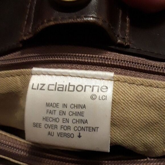 Liz Claiborne Tan and Brown Large Purse - Picture 4 of 5